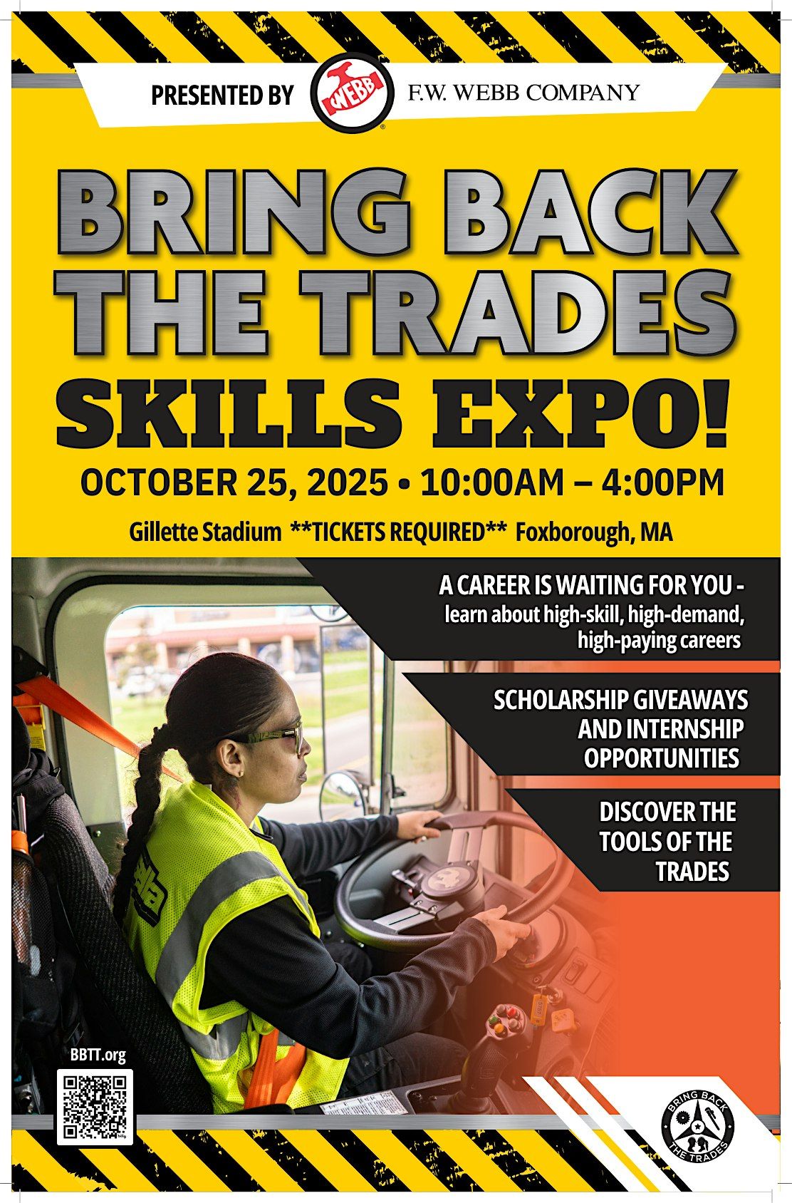 GENERAL ADMISSION TICKET Gillette BBTT Skills Expo Presented by F.W. Webb