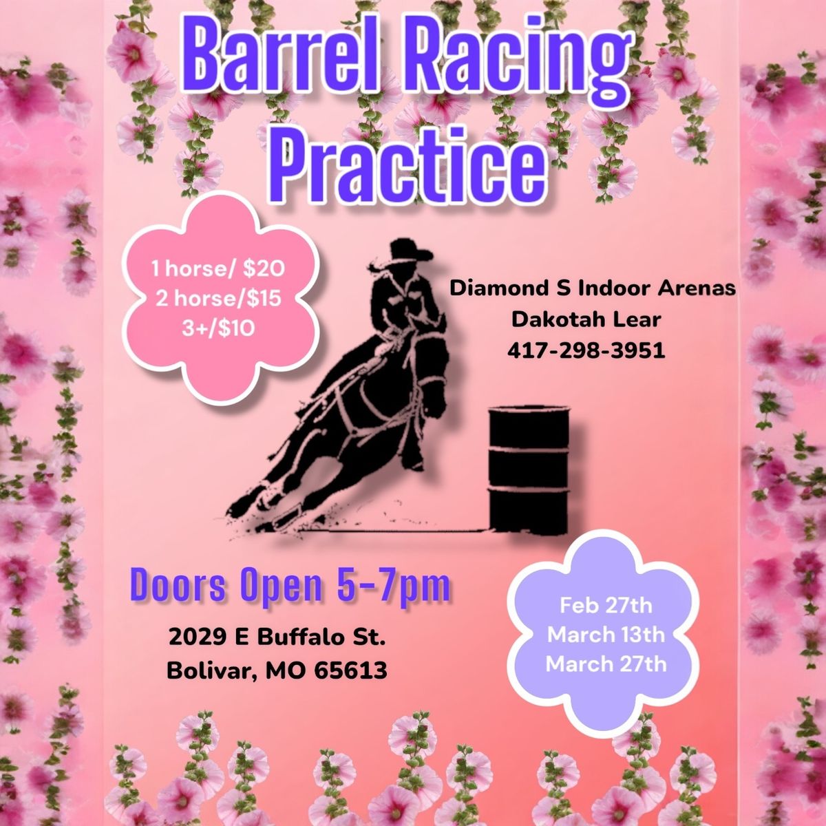 Barrel Racing practice