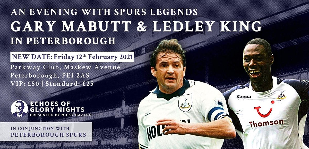 An evening with Spurs & England legends Gary Mabbutt & Ledley King