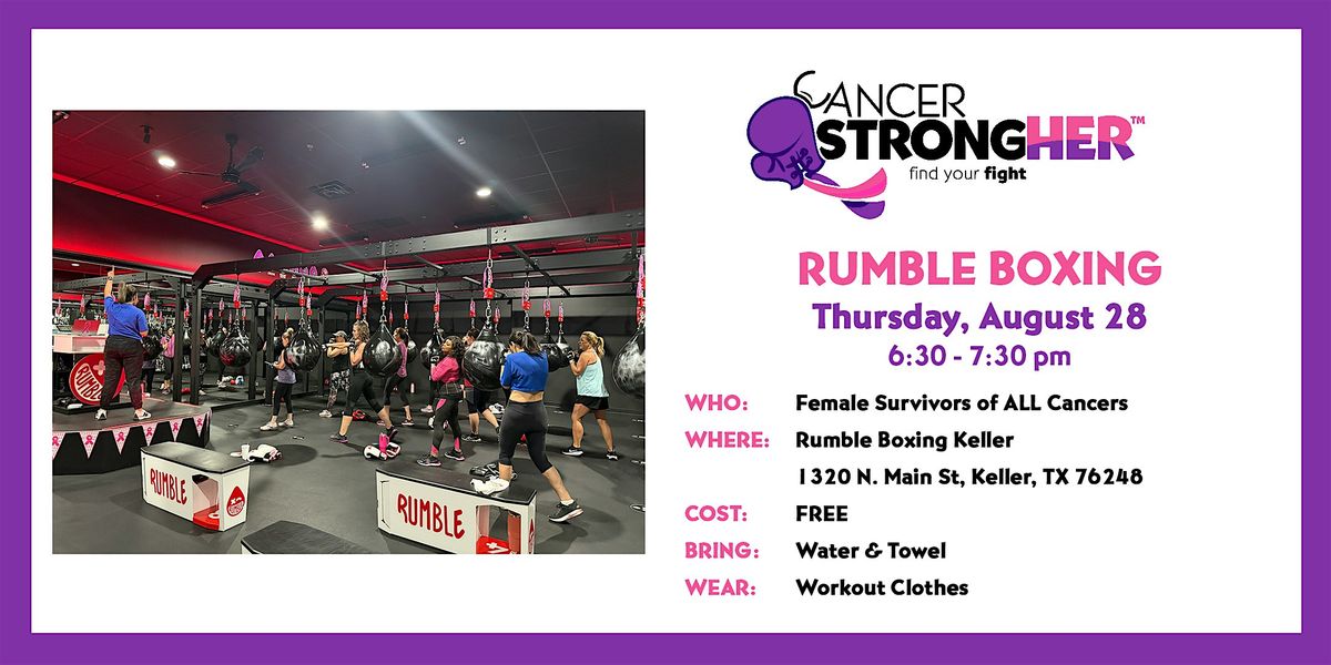 Cancer StrongHER Boxing \u2014 August 28, 2025