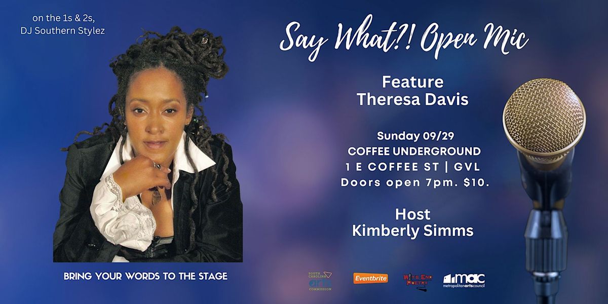 Theresa Davis, Rockstar Poet,  at Coffee Underground