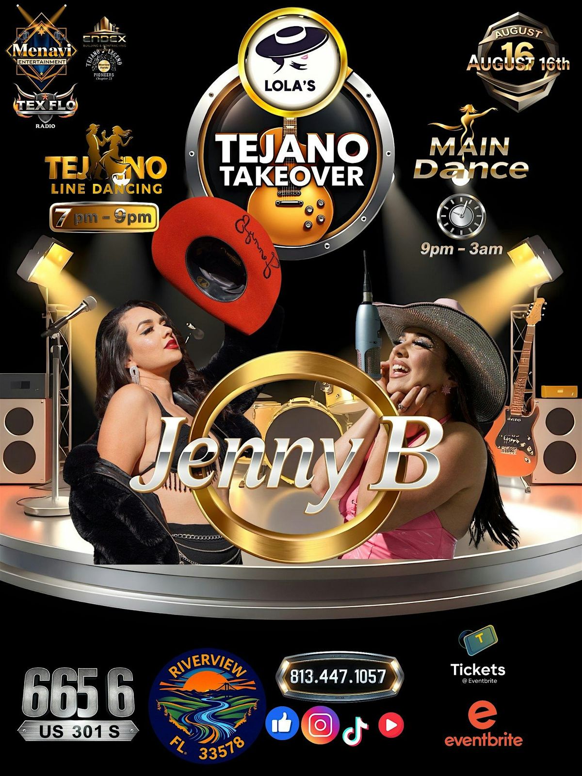Jenny B-Tejano Line Dancing and Live Performance