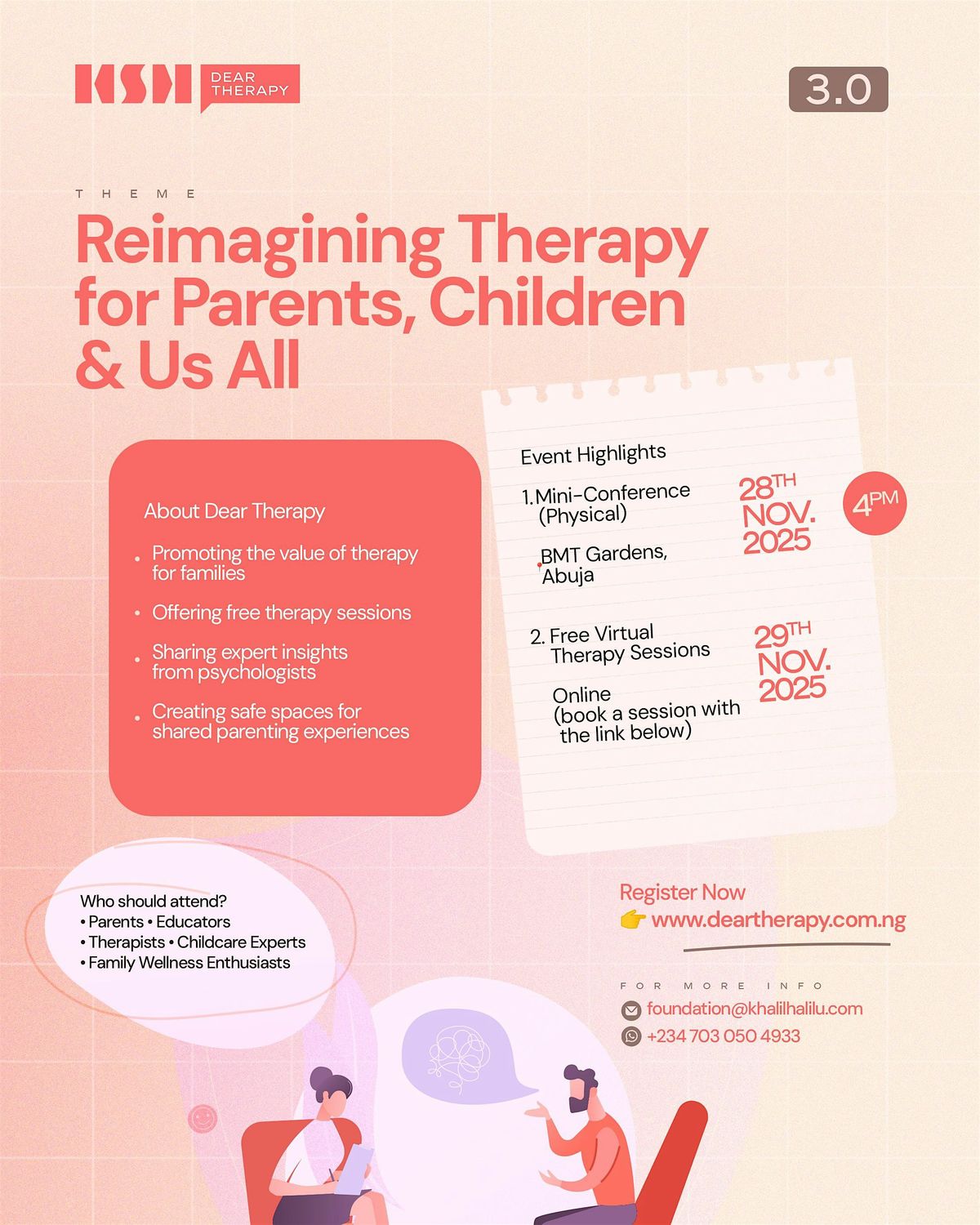 Dear Therapy Mini-Conference