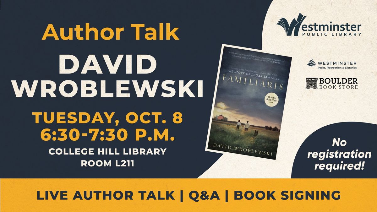 Author Talk and Q&A with David Wroblewski