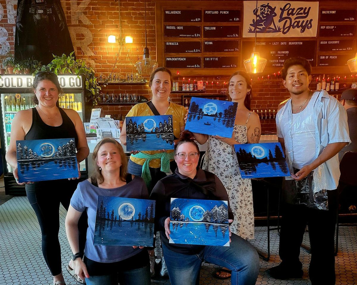 OMG! Look at the Moon! Public Paint Night