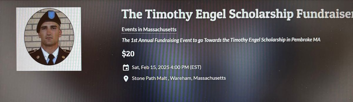 The Timothy Engel Scholarship Fundraiser 