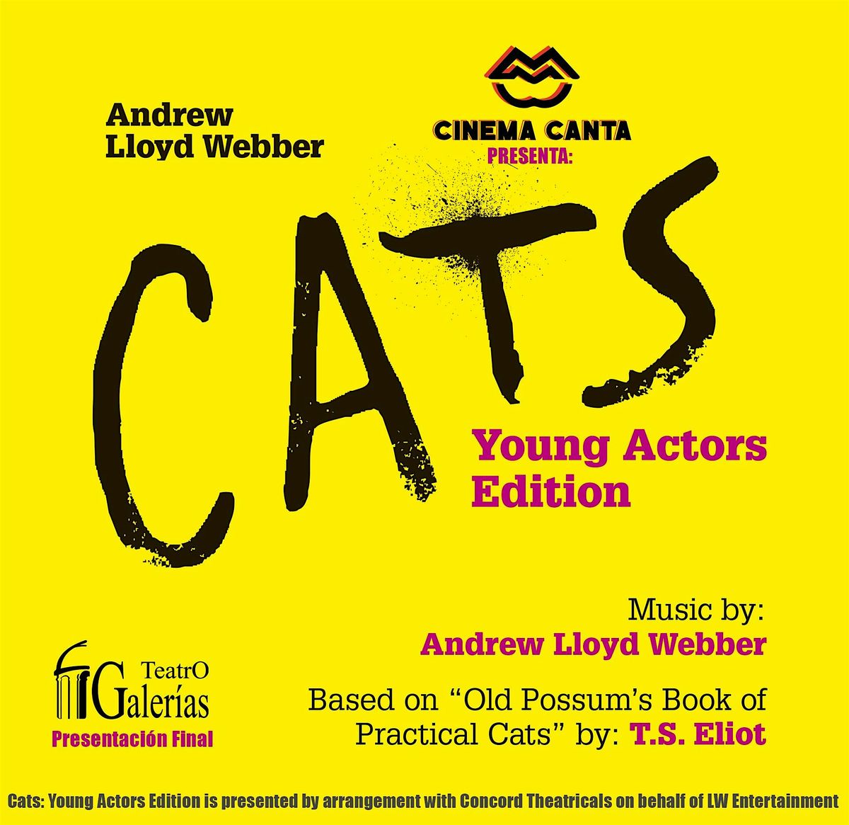 Cinema Canta Presenta: CATS, Young Actors Edition