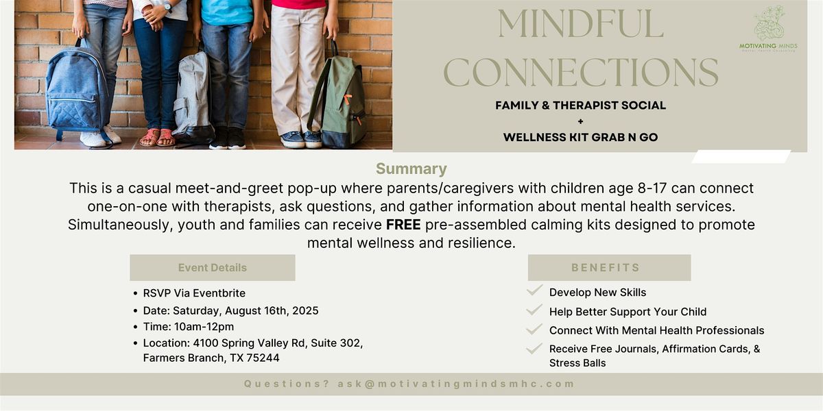 Mindful Connections: Family and Therapist Meet & Greet