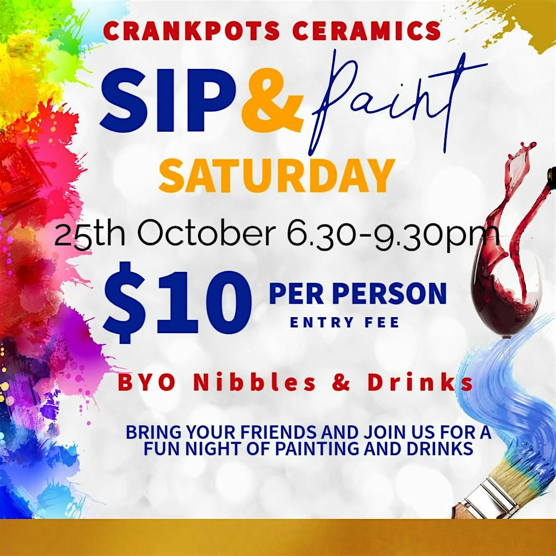 Crankpots Sip N Paint October 25th 2025