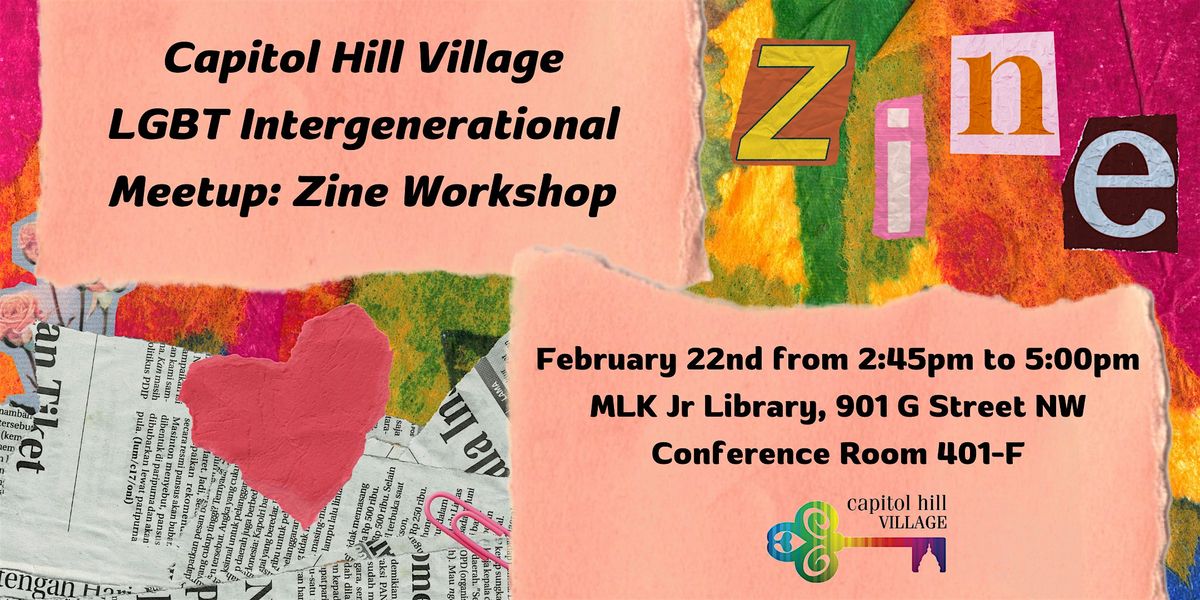 LGBT Intergenerational Meetup: Zine Workshop