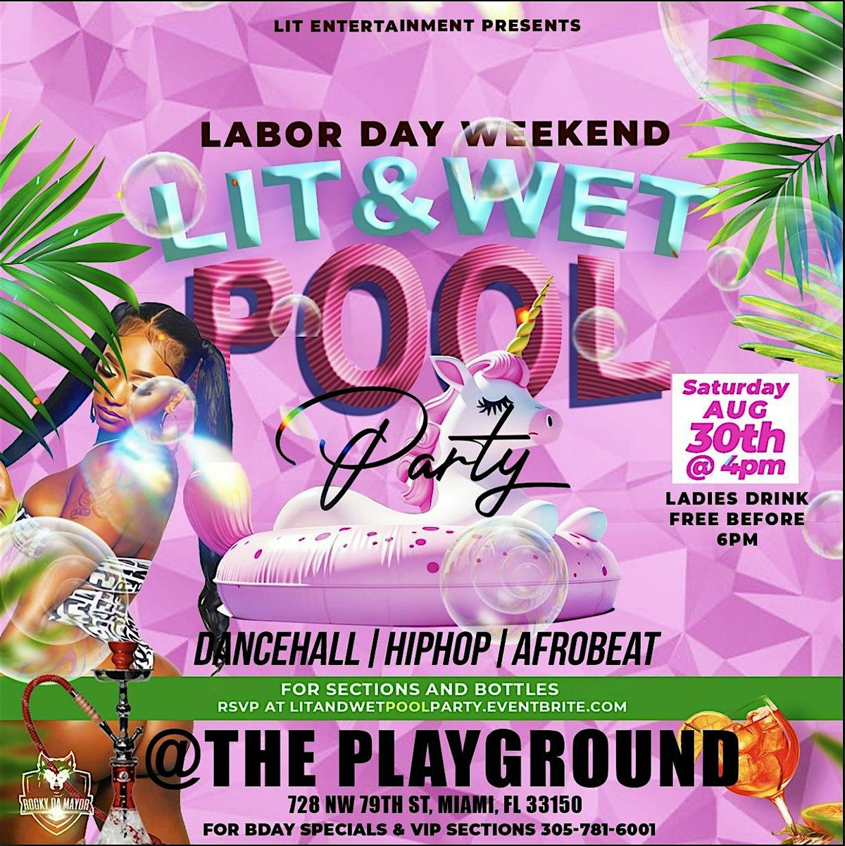 Lit and Wet Pool Party