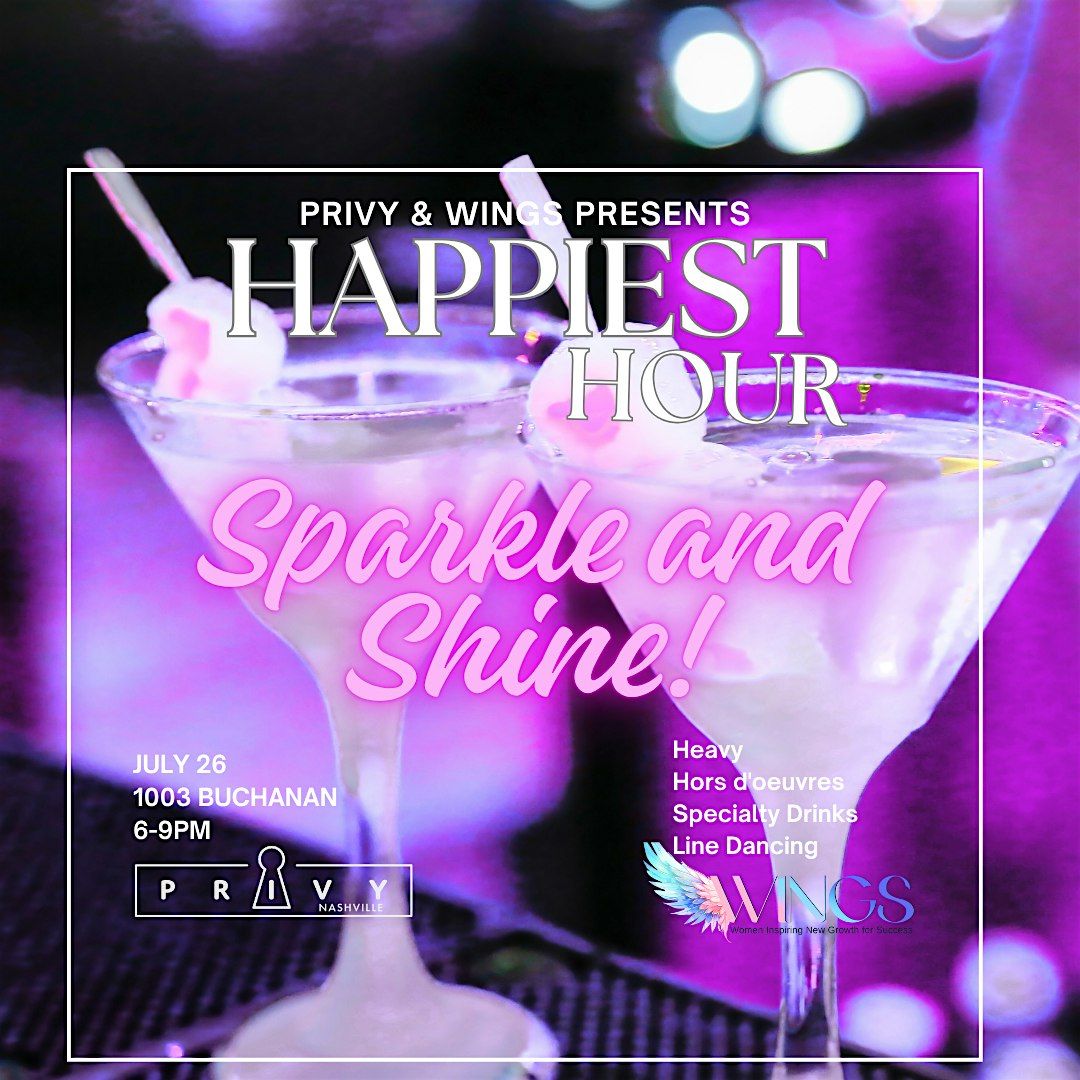Privy & WINGS present Sip and Sparkle Happiest Hour