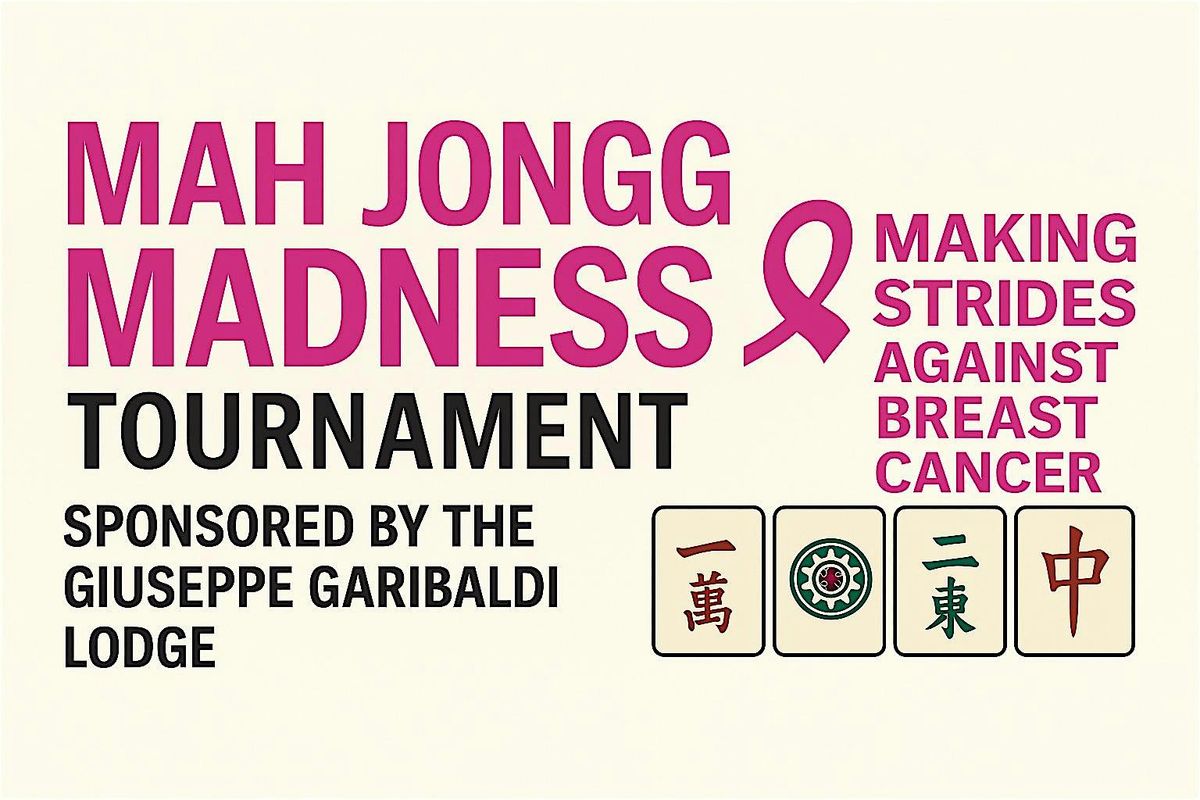 Mah Jongg Madness Tournament for Making Strides Against Breast Cancer