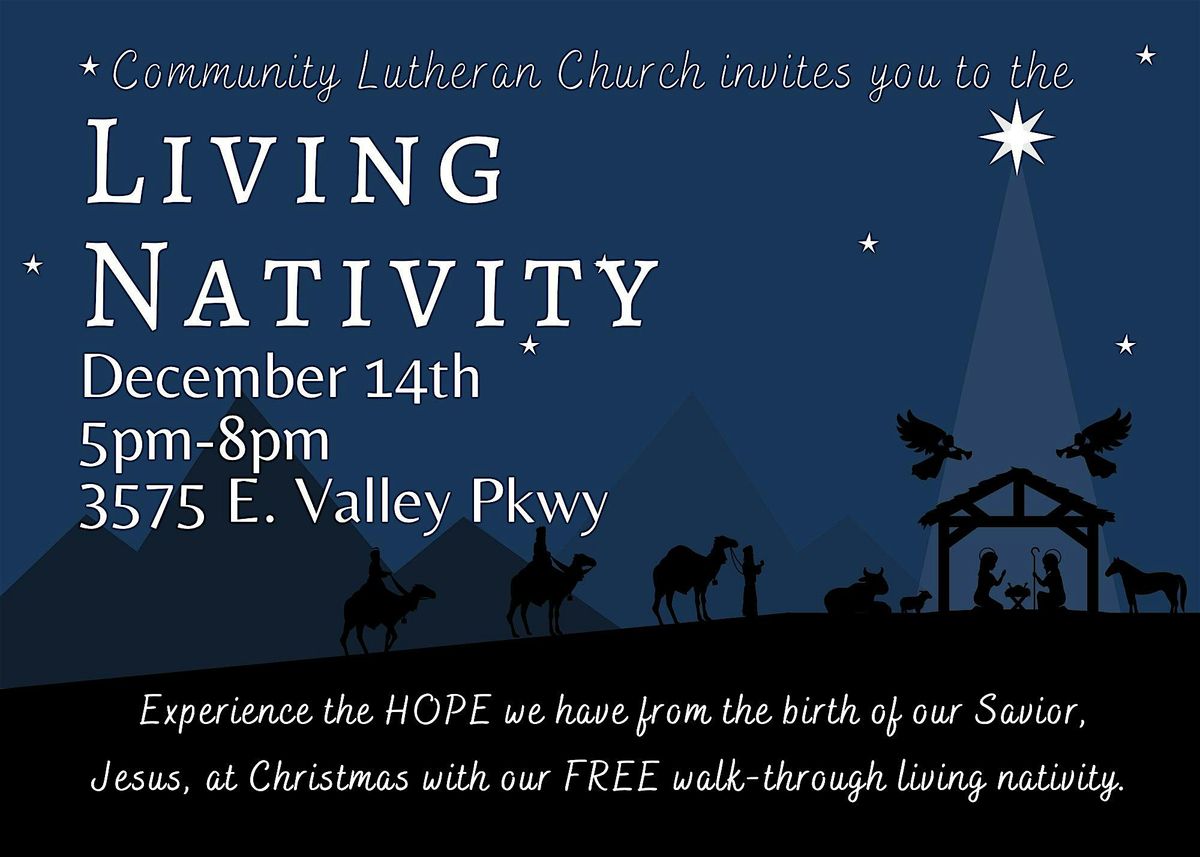 Community Lutheran Church Living Nativity 2024