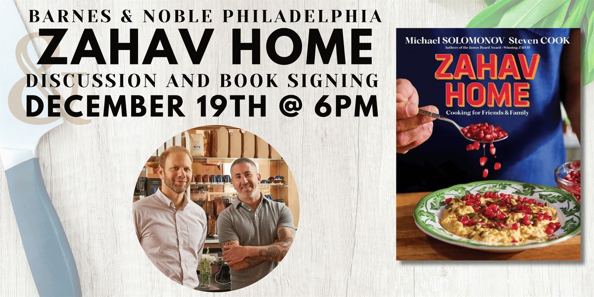 Michael Solomonov and Steven Cook Celebrate ZAHAV HOME - BN Philly 12\/19