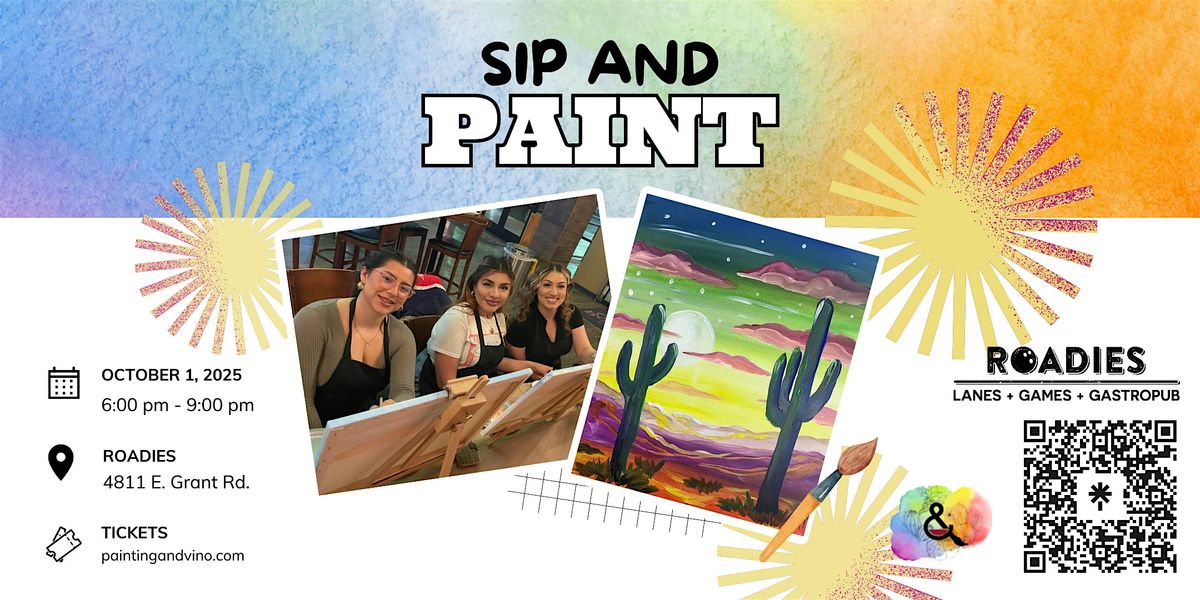 Dreamy Desert Paint and Sip at Roadies