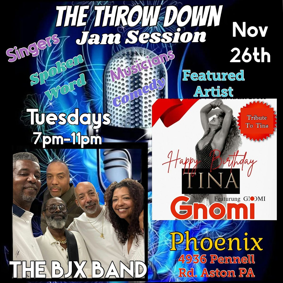 The Throw Down Jam Session Featuring Gnomi Tribute to Tina Turner