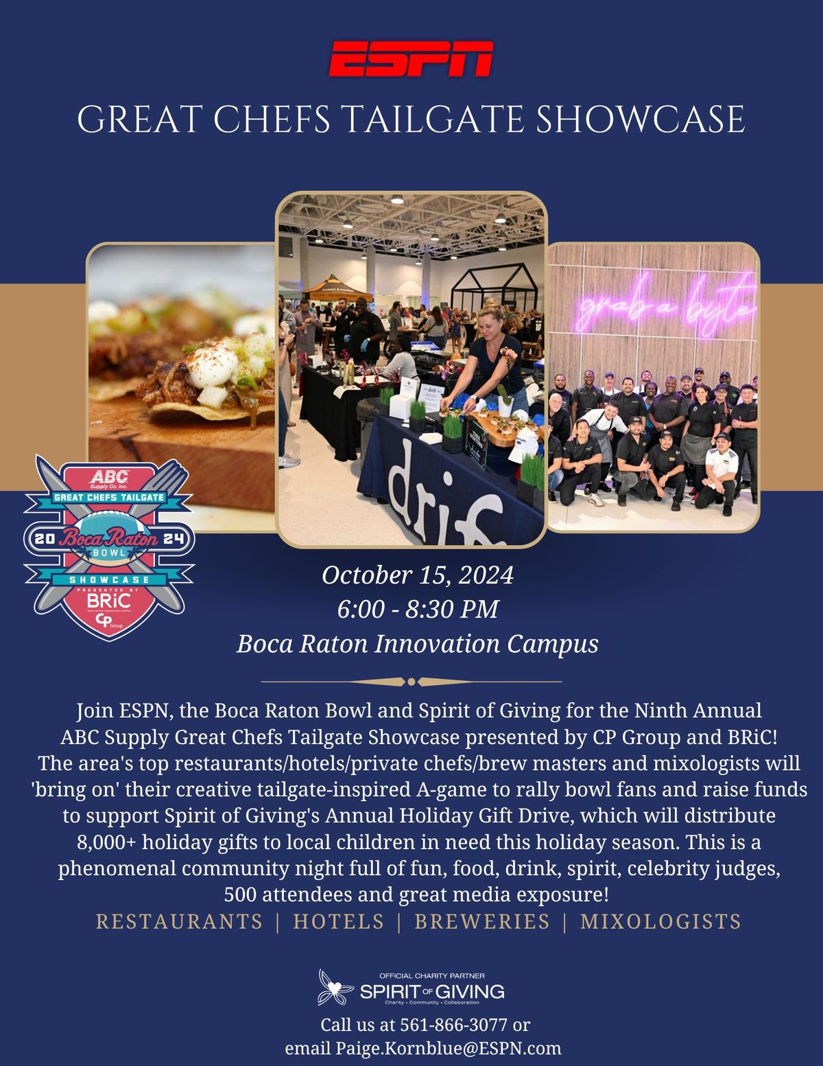 The Ninth Annual Boca Raton Bowl ABC Supply Great Chefs Tailgate Showcase