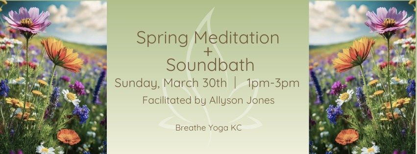 Spring Meditation + Soundbath ~ facilitated by Allyson Jones