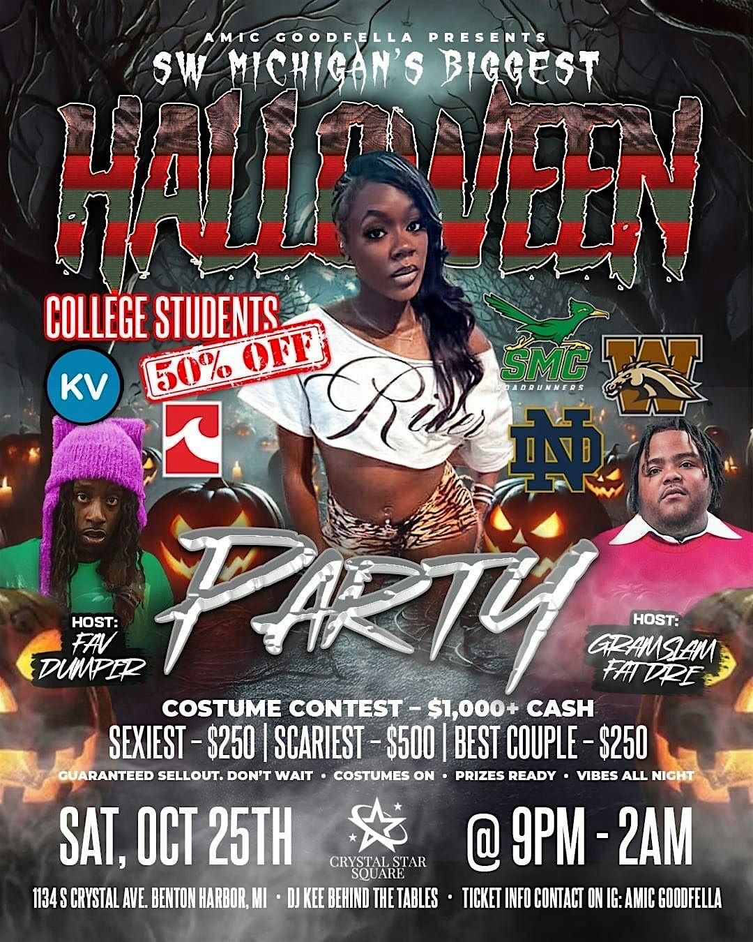 about:  \u201cSW Michigan\u2019s Biggest Halloween Costume Party & Contest \u2013 $1,000+
