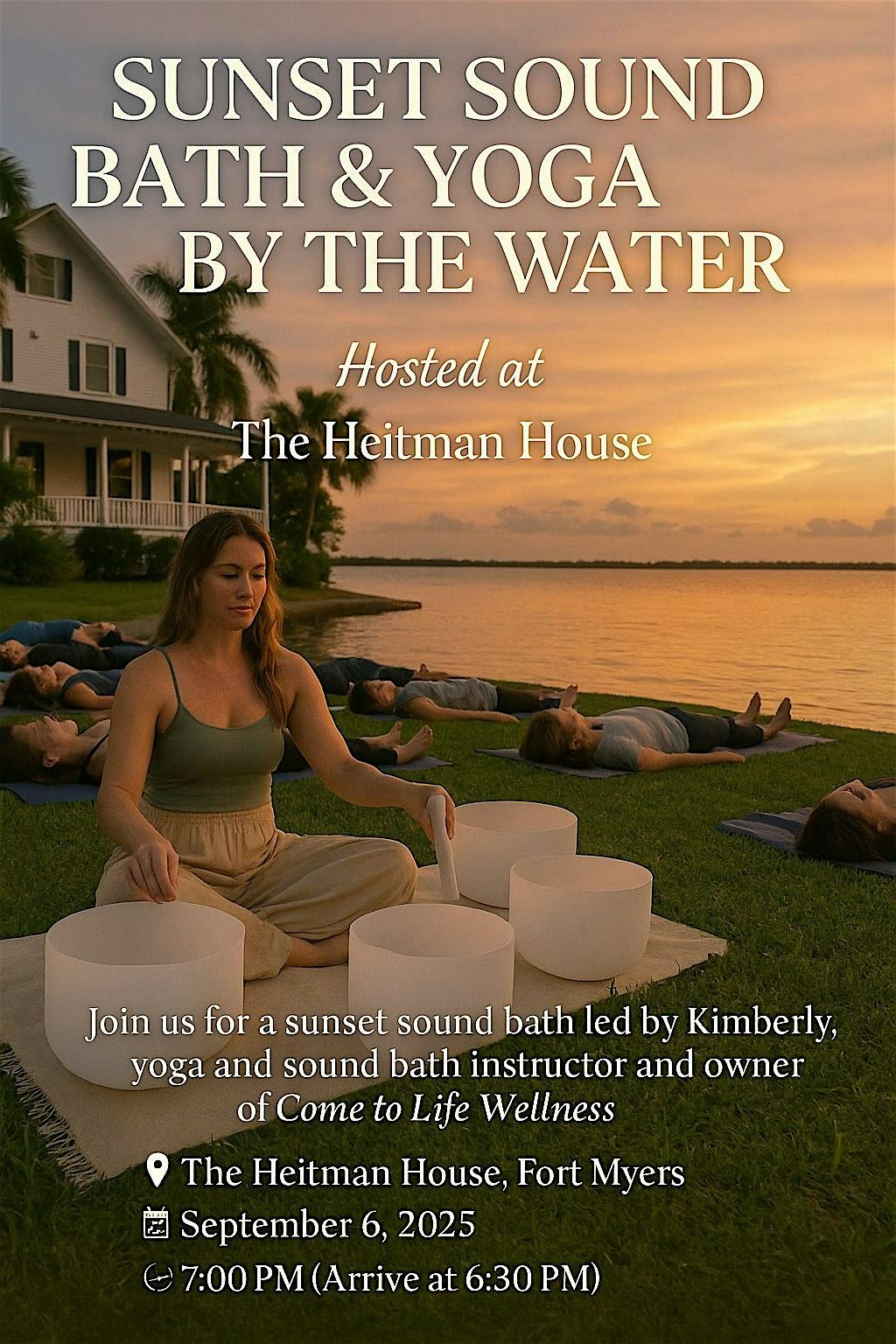 Sunset Yoga & Sound Bowl at The Heitman House