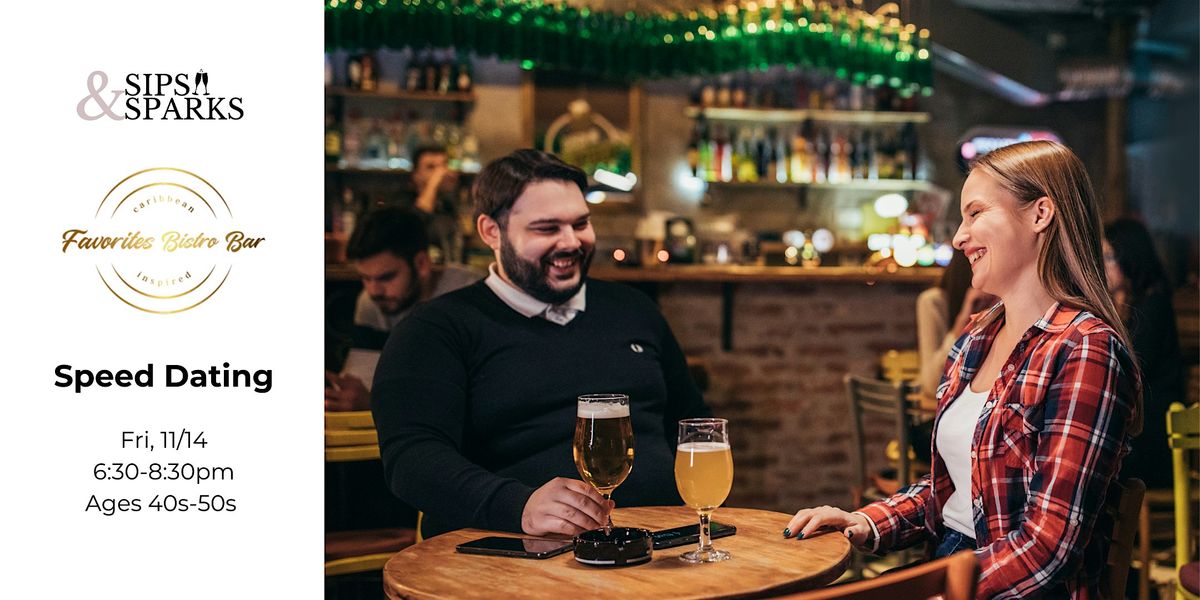 Speed Dating Ages 40-55 in New London, CT at Favorites Bistro Bar