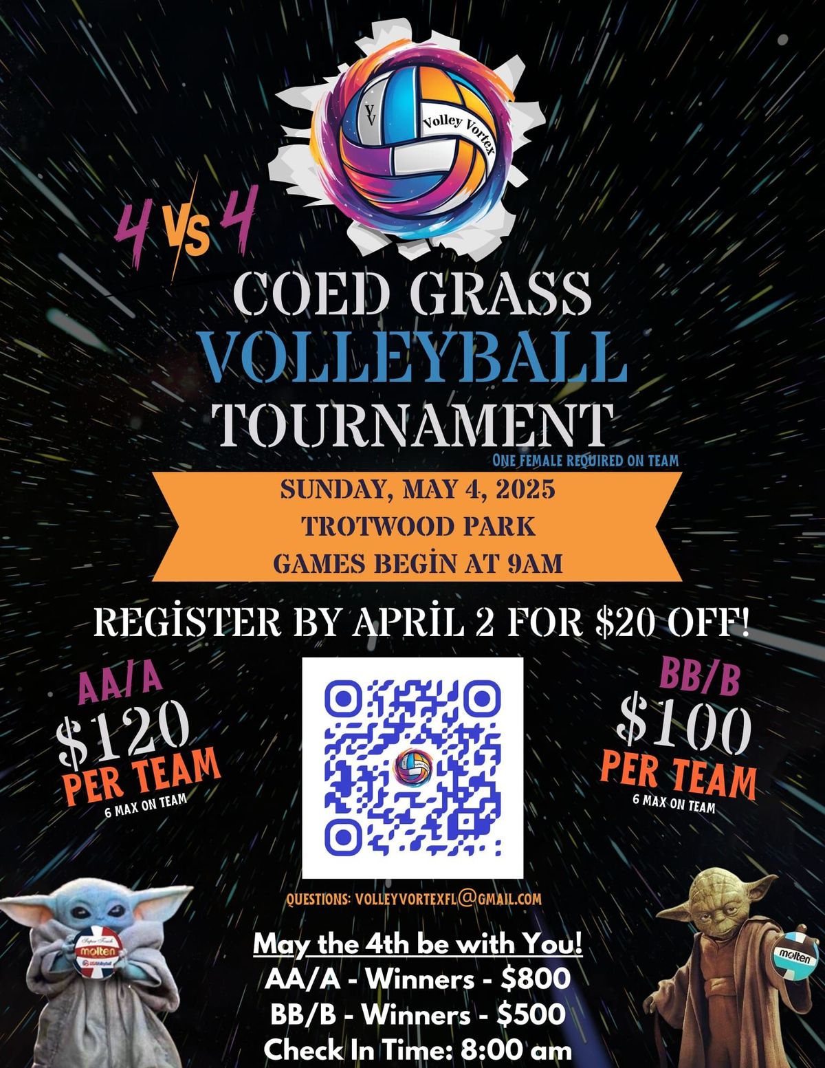 May 4th Spring Coed Grass Volleyball 