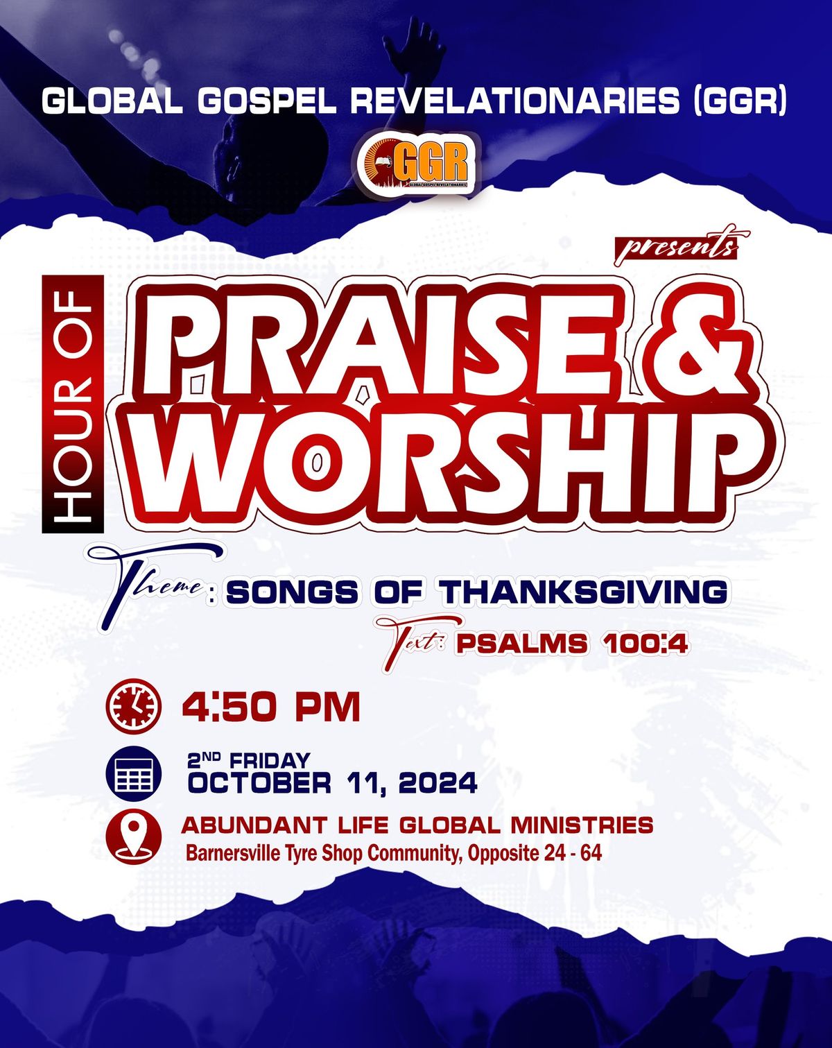 HOUR OF PRAISE AND WORSHIP - Songs of Thanksgiving