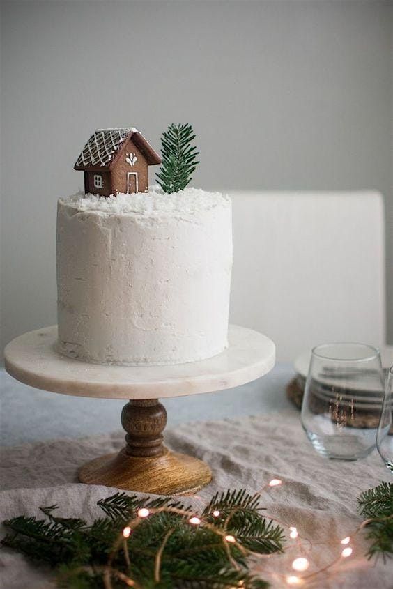 White Christmas Mini Cakes