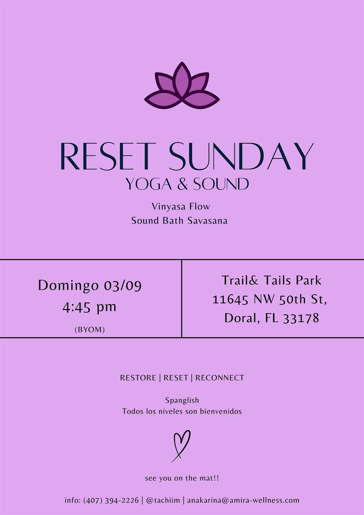 RESET SUNDAY | Yoga & Sound