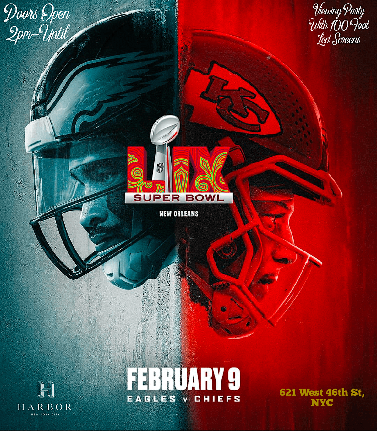 super bowl watch party nyc