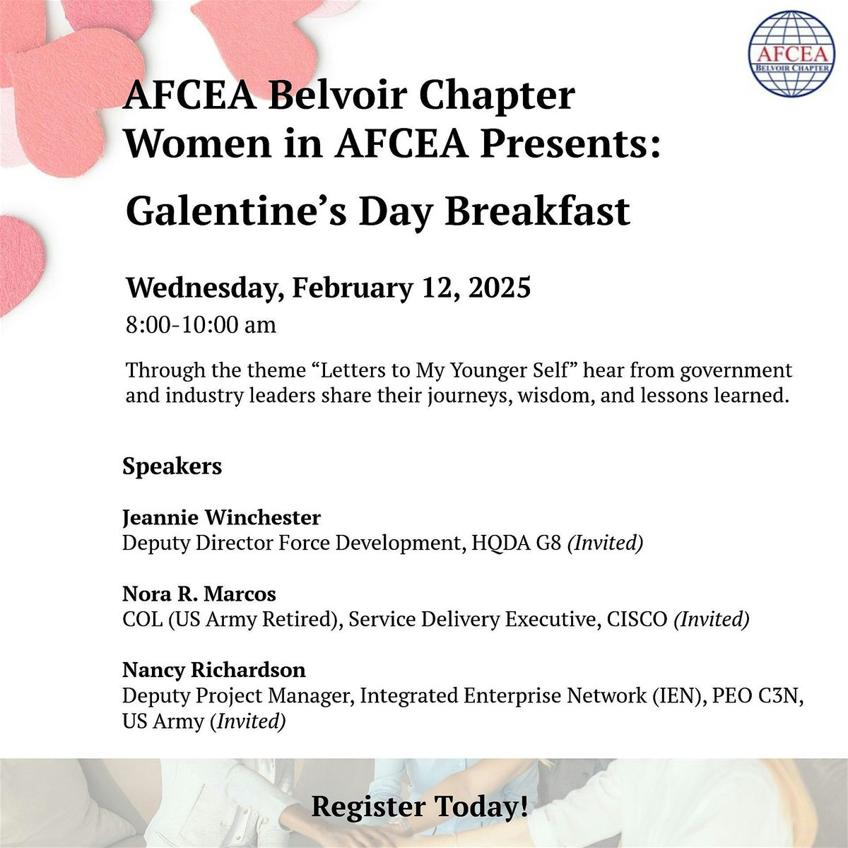 AFCEA Belvoir Chapter Women in AFCEA - Galentine's Breakfast