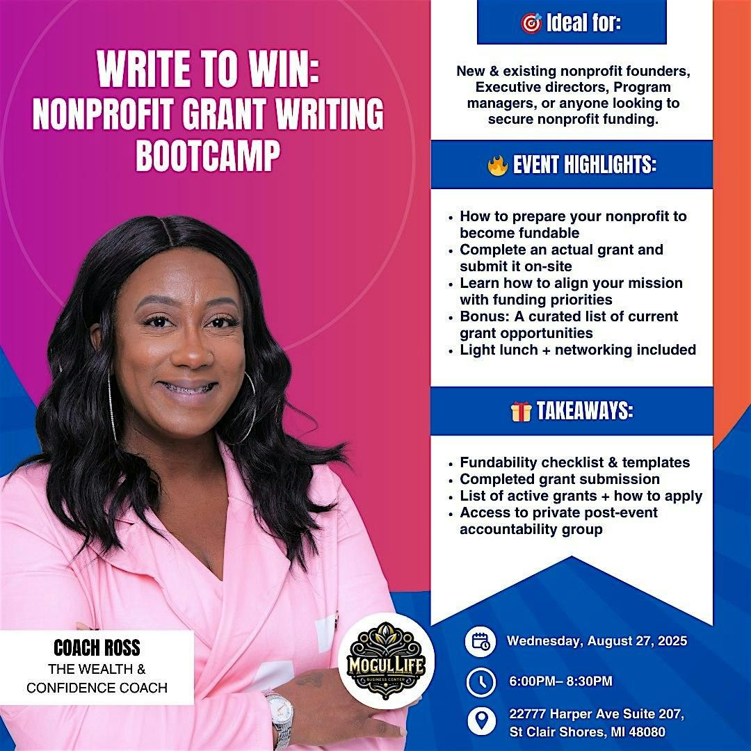 Write to Win: Nonprofit Grant Writing Bootcamp