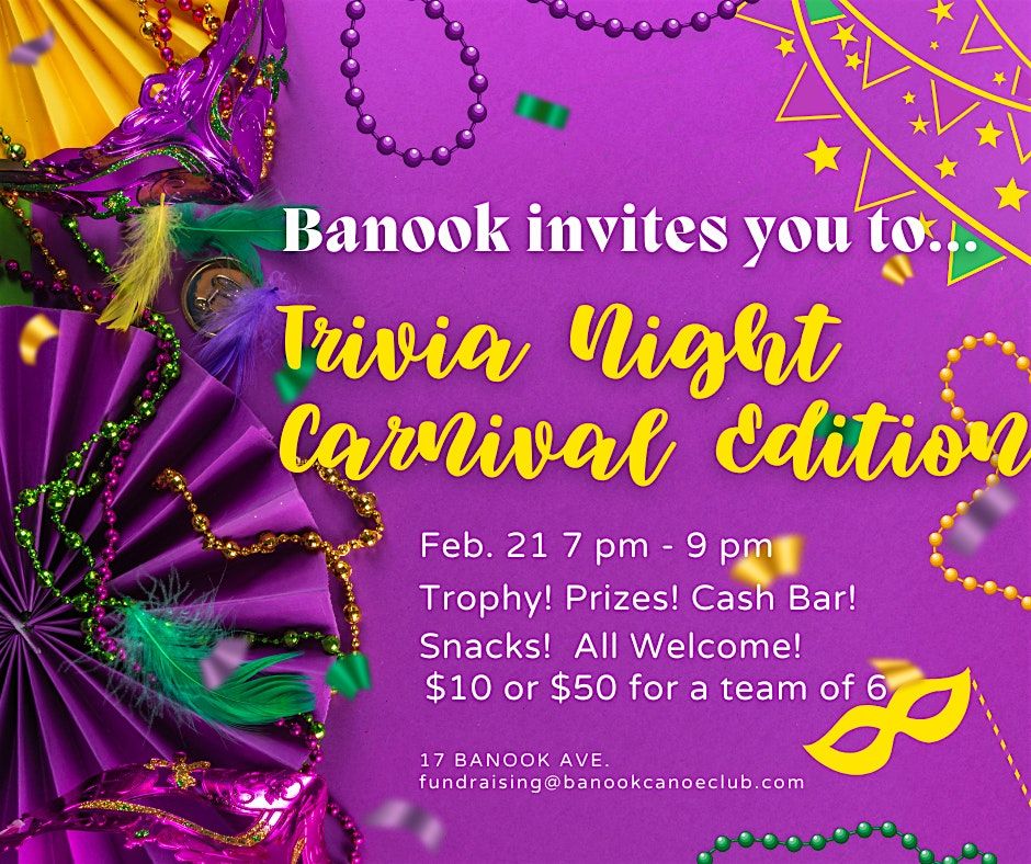 Banook Trivia Night - Carnival Edition!