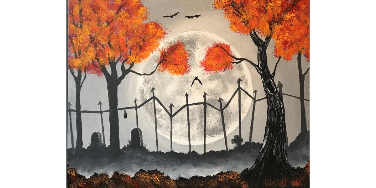 Haunted Moon - Paint and Sip in Norfolk | Classpop!\u2122
