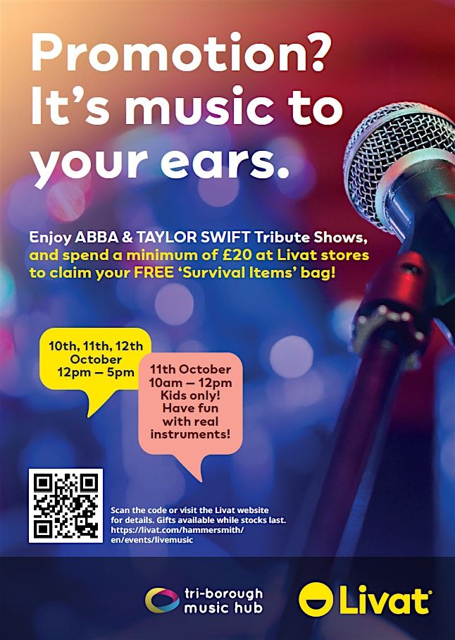 Livat Music Days. Incl. Taylor Swift Tribute & FREE Student survival item!