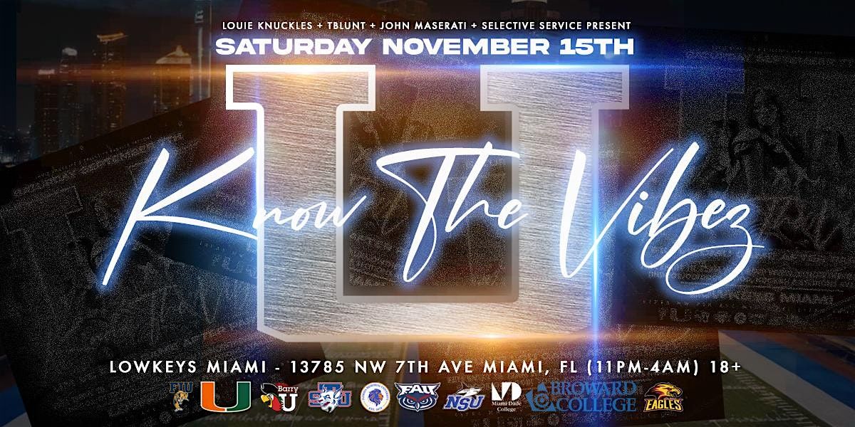 U Know The Vibez: STU vs FMU + FIU Homecoming After Party