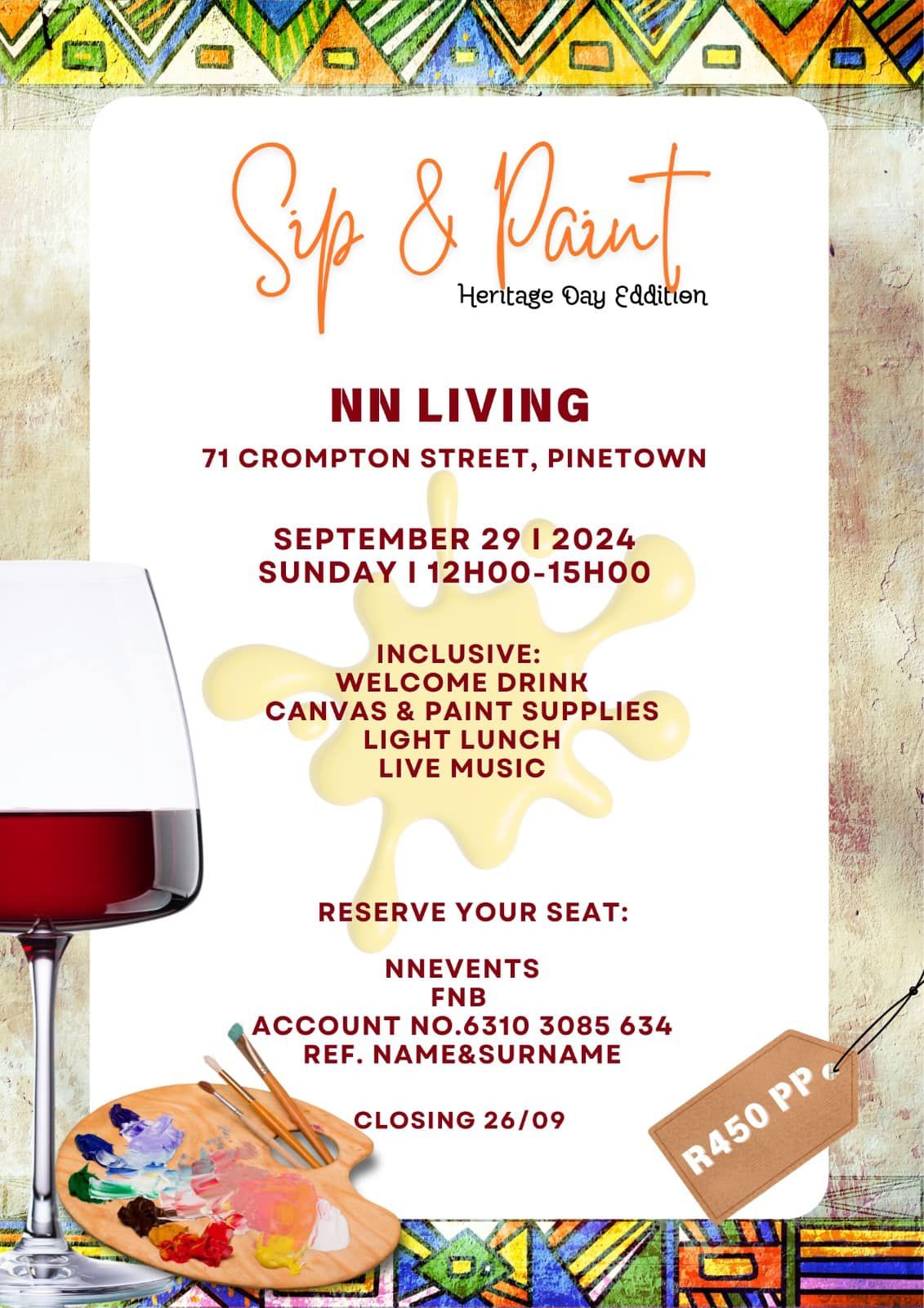 Join Us for an Unforgettable Sip & Paint Experience! \ud83c\udf77\ud83c\udfa8