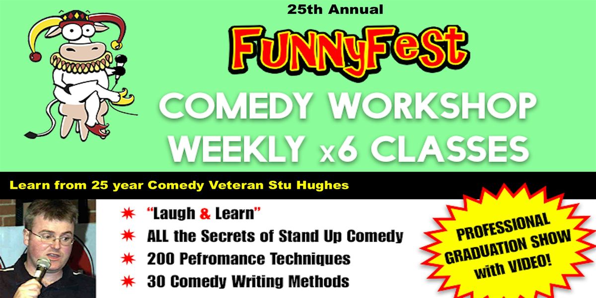 Stand Up Comedy WORKSHOP - 6 classes TUESDAY - October 7,  2025 -Calgary