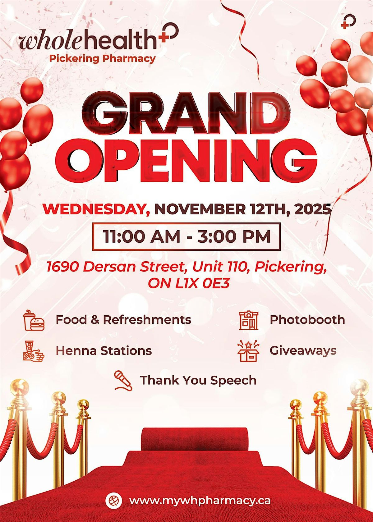 Whole Health Ph*rm*cy Pickering Grand Opening!