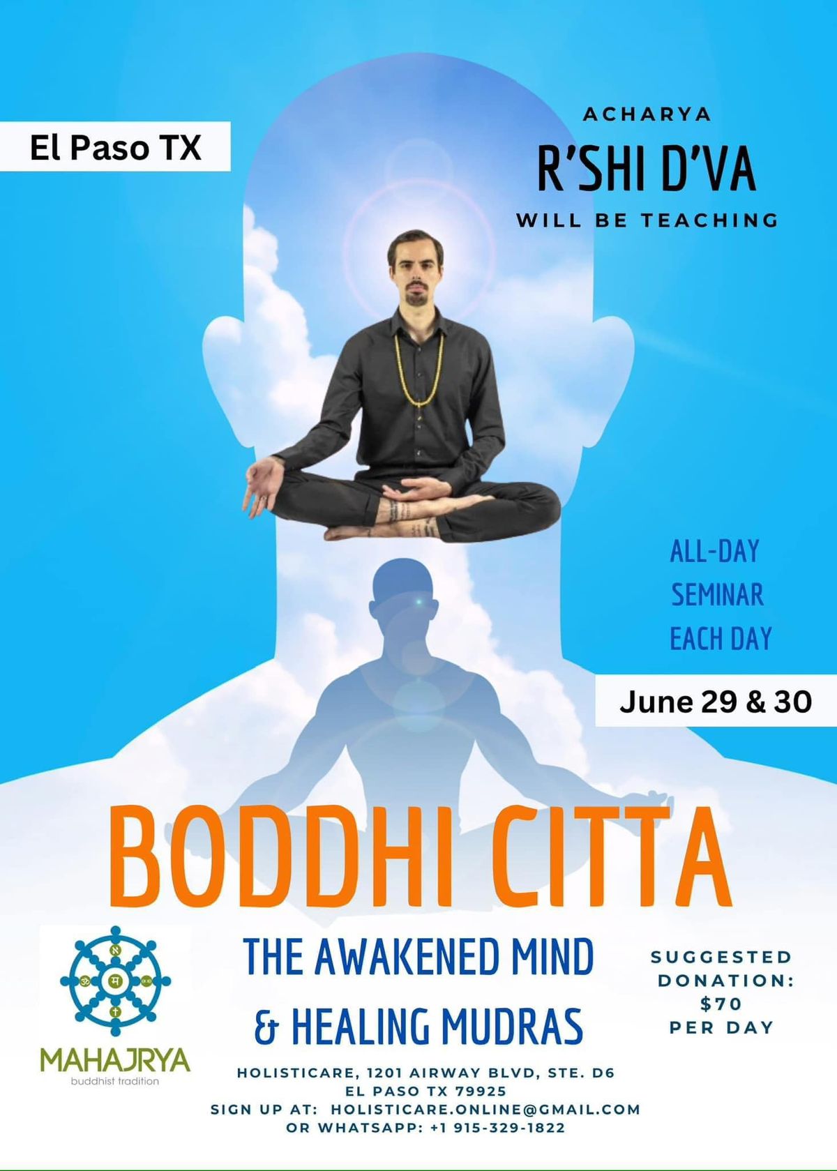 Boddhi Citta Seminar: The Awakened Mind & Healing Mudras