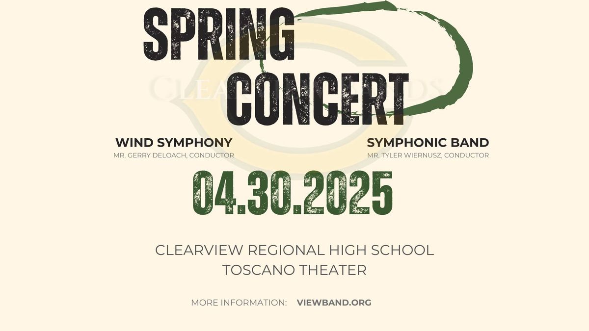 High School Bands Spring Concert - Wind Symphony & Symphonic Band  |  Clearview Reg HS Bands