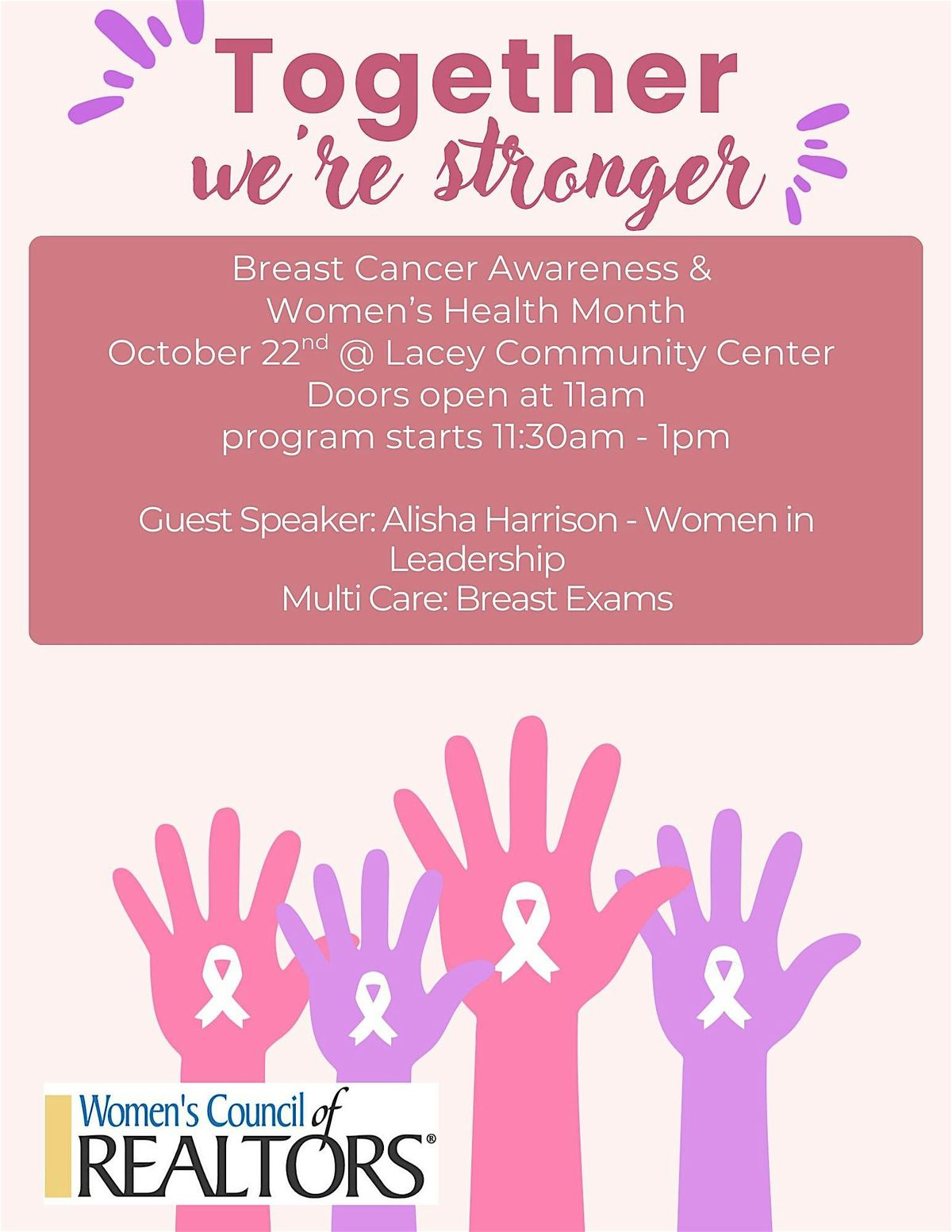 Together We're Stronger
