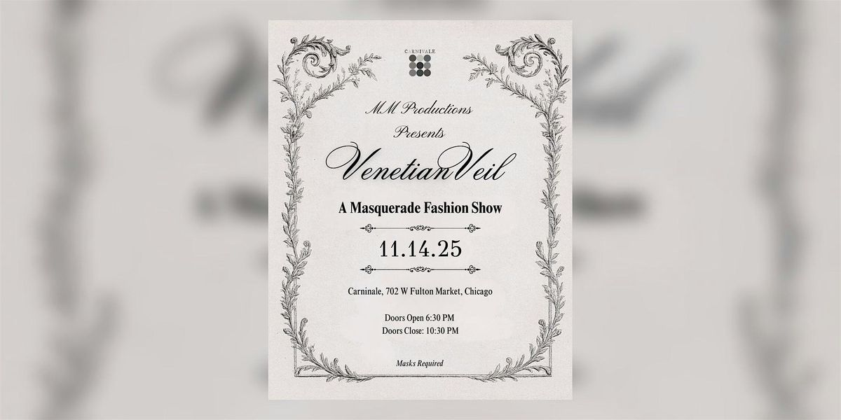 Venetian Veil  'Masquerade Fashion Show