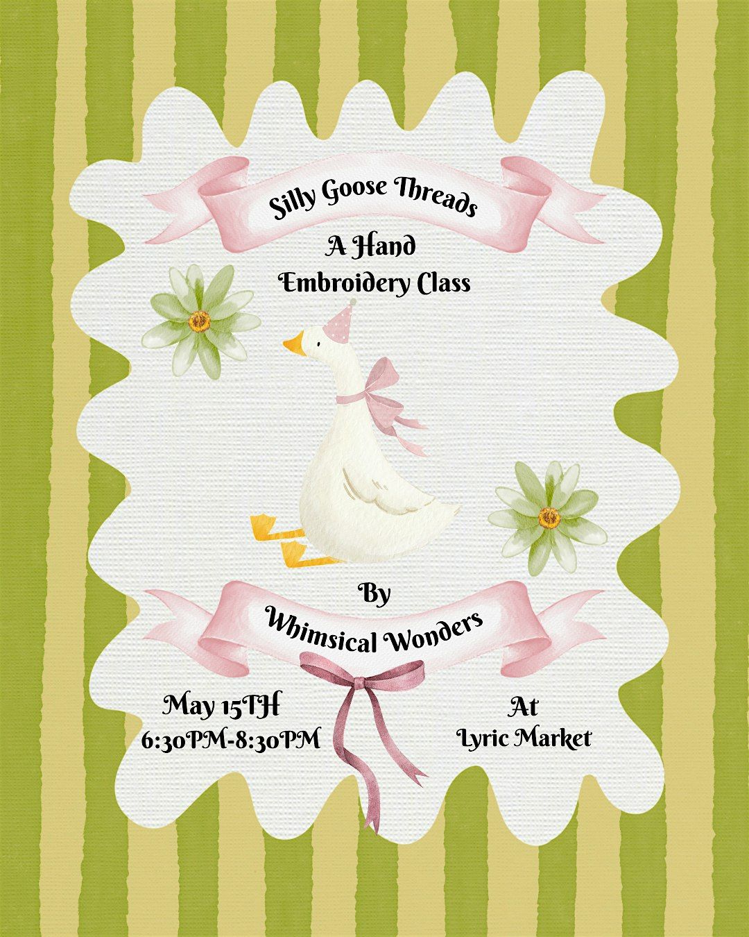 A Silly Goose Threads Embroidery Class for Beginners