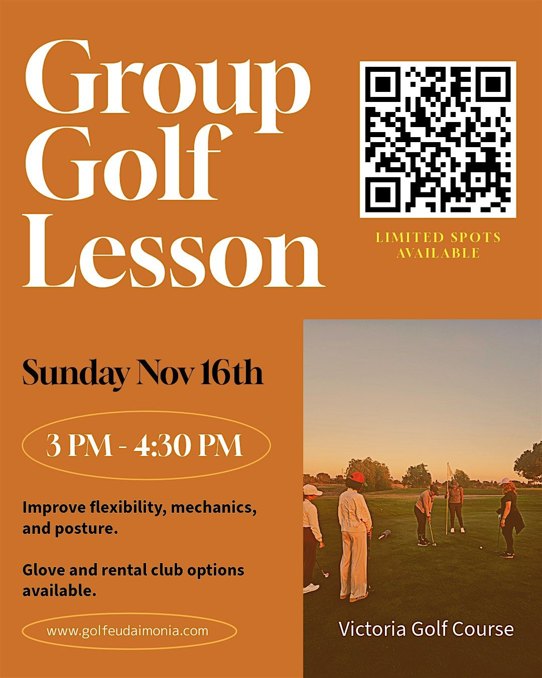 November Group Golf Lesson
