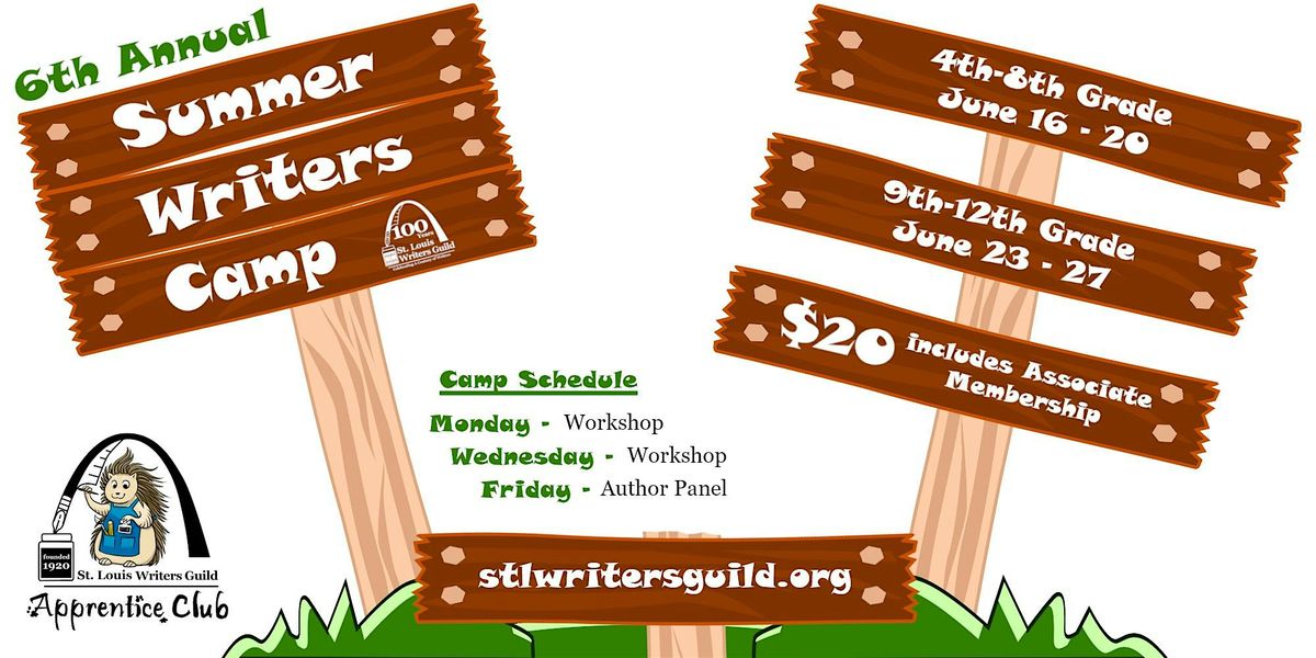 SLWG Summer Writers Camp Week 1, 4th-8th Grade