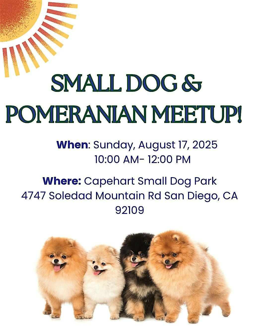 Small Dog and Pomeranian Meetup
