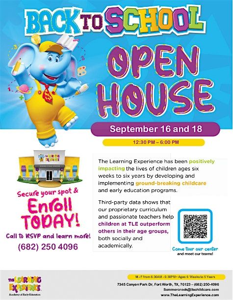 Back to School Open House - Meet the Teacher