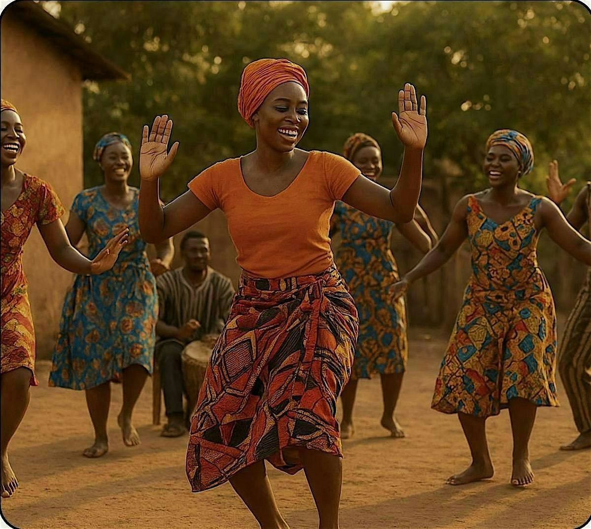 Traditional West African Togo-Inspired Dance Class with Live Drumming